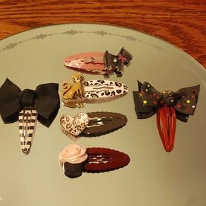 Gymboree Hair Clips Lot 6 pcs